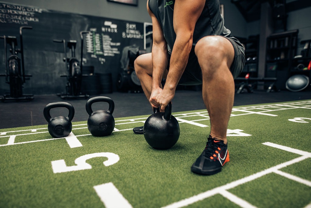 Freies Kettlebell-Training in der Functional Area